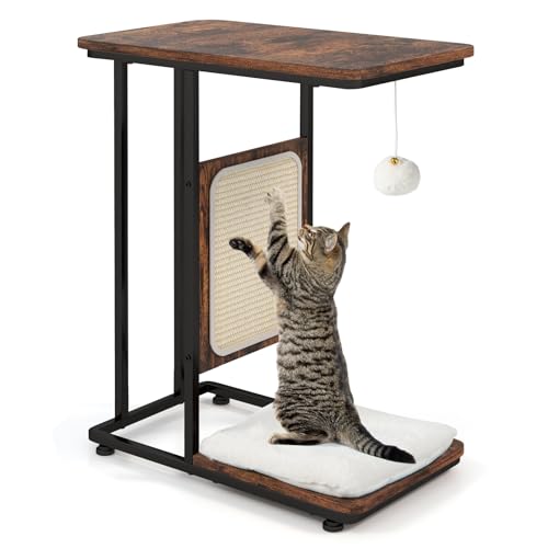 Mesa lateral y árbol para gato C-shaped moderna miniatura 1
