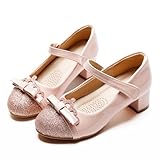 SOFTKIDS Girls Dress Shoes Low Heel School Girls Wedding Party Mary Jane Princess Pump Shoes