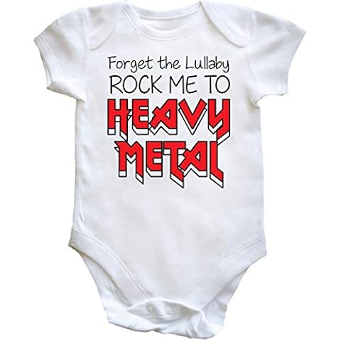 Hippowarehouse Rock Me to Heavy Metal Baby Bodysuit Cover