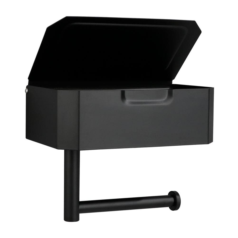 Estante para Papel Higiénico de Acero Inoxidable 304, Soporte para Papel Higiénico Montado en la Pared con Dispensador de Toallitas Húmedas, Brazo Largo de 5,31 Pulgadas, Tamaño