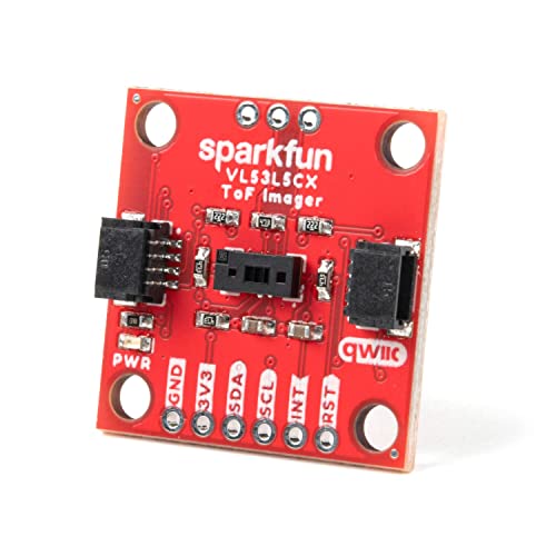SparkFun Qwiic ToF Imager -VL53L5CX-Multizone Distance Measurements -Up to 8x8 Zones w/Wide 63° Diagonal FoV -3D Room Mapping Obstacle Detection Gesture Recognition IoT Laser-Assisted autofocus AR/VR