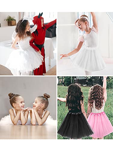 Century Star Girls Sparkle Tutu Skirt Tulle Ballet Skirts 3 Layers Princess Tutu For Toddler Kids Baby Party Dress Birthday Halloween 2-8T Cute Black #TOP5