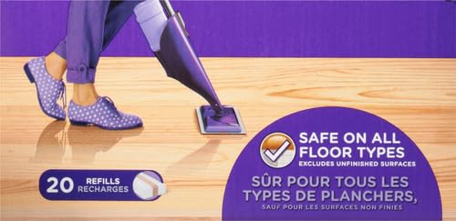 Image of Swiffer WetJet Mops for Floor Cleaning, Hardwood Floor Cleaner Spray Mop Pad Refill, 20 Count