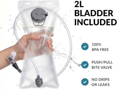 SAVIOR COOL Cooling Hydration Backpack with 3 Removable Ice Packs, 2L BPA-Free Water Bladder, Adjustable Lightweight Outdoor Vest for Running, Trail Running, Hiking, Cycling, and Marathon Training — view 4