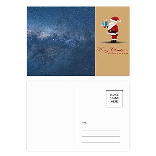 Cartes postales de Noël Galaxy Bleu foncé à joindre à vos cadeaux ou pour accompagner vos colis