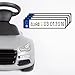 Produktbild Motoking Kennzeichen im 4er Set - Mit Ihrem Wunschnamen - Aufkleber für Kinderautos, Rutscher, Elektroautos - Deutschland - Größe: 13 x 2,7 cm