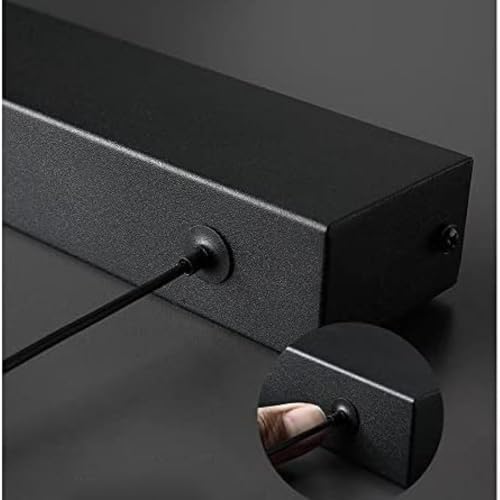 Lámpara LED regulable para isla cocina moderna colgante negra ajustable 8
