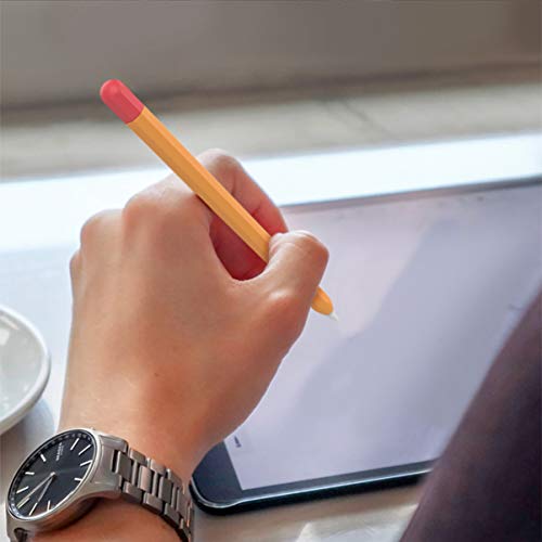 UKCOCO Stifthalter Kompatibel für Pencil Hülle - Silikonschutzhülle Anti-Rutsch-Hülle Hautgriff Abdeckungshalter Zubeh?r Kompatibel mit Pencil 2. Generation (Orange) – Bild 7