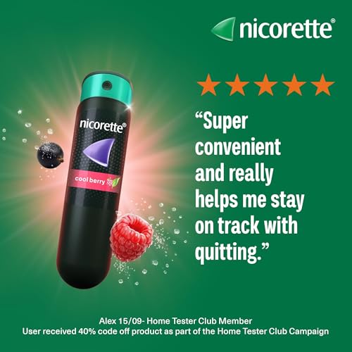 Nicorette Quickmist Cool Berry Mouthspray Smoking Or Vaping Cessation Aid, Designed To Start Reducing Cravings In 30 Seconds (Quit Smoking Or Quit Vaping Aid) - 8