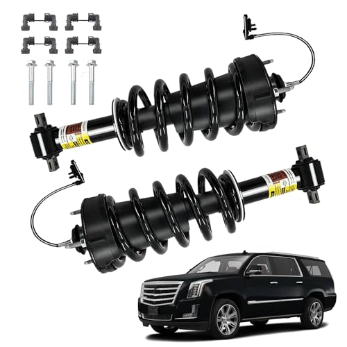 2Pcs Front Struts Absorber Assembly w/Magnetic with Spring Compatible with Cadillac Escalade, Chevy Suburban Tahoe, GMC Yukon 1500 2015-2020 Front Shock Replace# 84176631 23312167 84977478