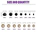 Swpeet 190Pcs Black Assorted Sizes Plastic Safety Eyes and 10 Pcs Noses Set for Doll, Puppet, Plush Animal Making and Teddy Bear