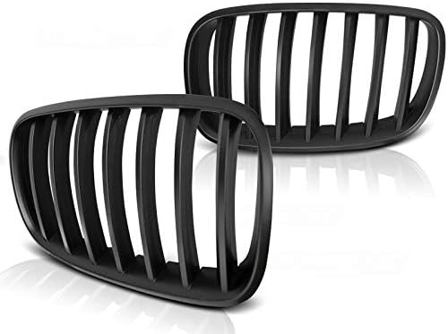 Front Grill Compatible with BMW X5 E70 X6 E71 2008 2009 2010 2011 2012 RS-110 Front Central Sport GrillReplacement Kidney Grille Grill Black Matt