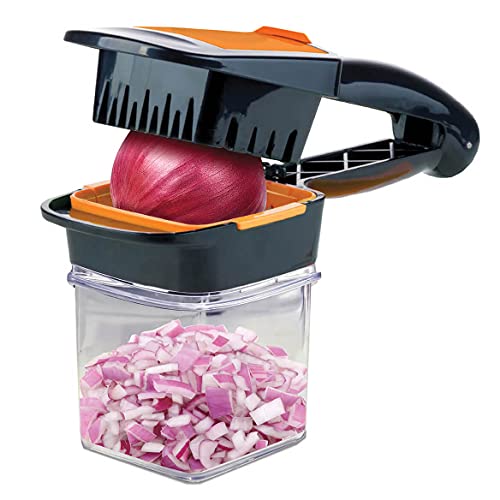 NUTRI CHOPPER Handheld Vegetable & Fruit Chopper, Manual Kitchen Slicer for Onions, Garlic & Potatoes, Compact & Portable by Nutrichopper - Used condition - US$13.84