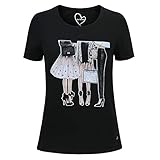 gio goi white label t shirt weiches Baumwoll Material Gio Milano, sportlich Elegantes Shirt mit Motiv Farbe schwarz, Größe 2XL