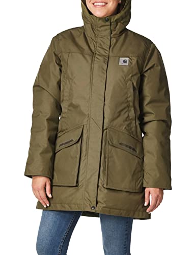 Carhartt Women's Yukon Insulated Parka, Burnt Olive, Large #TOP2