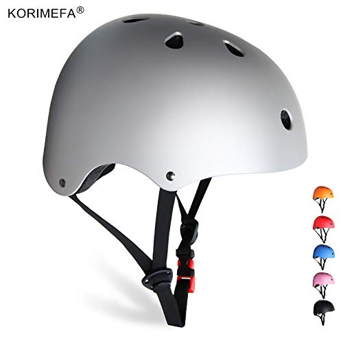 KORIMEFA Adult Bike Helmet Skateboard Helmet Adjustable CPSC Certified Impact Resistance 11 Vents