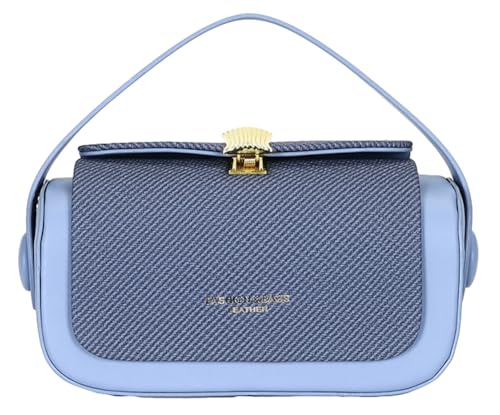 Trendy Vegan Leather Crossbody Purses for Women Small Chic Shoulder Tote Bag Satchels Buckle Top Handle Handbags 2025