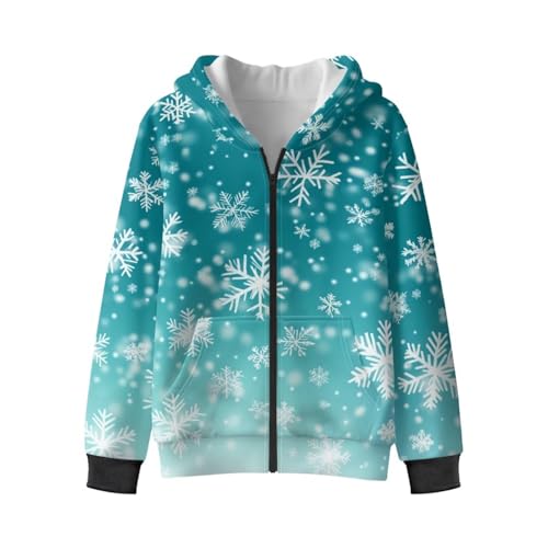 Upetstory Kids Zip Up Hoodies for Boys Girls Hooded Sweatshirt Size 6-16 Years