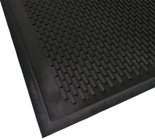 Clean Step All Rubber Outdoor Scraper Mat 4X6 Black