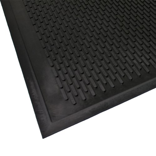 Clean Step All Rubber Outdoor Scraper Mat 4X6 Black