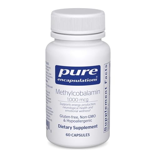 Pure Encapsulations Methylcobalamin 1,000 mcg - Vitamin B12 Supplement to Support Memory & Nerve Health - Premium Vitamin B12 Capsules - 60 Capsules