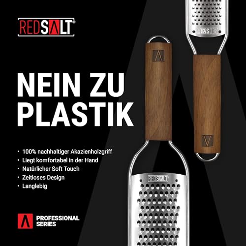 REDSALT® Premium Zester & Coarse Grater Set, Wood, Set Zester & Julienne Blade - Image 4