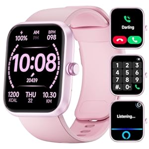 Smart Watch HD Large Display, Smart Watches for Women Men with Clear Bluetooth Calls, 24/7 Health Monitoring, Fitness Tracking, Waterproof Fitness Tracker Watch for Android iOS