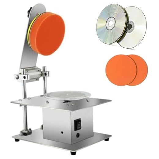 Nuxyyds DVD/CD Repair Cleaning Machine, Electric Disc Repair Machine with Adjustment Speed and 2 Polishing Cotton, Repair Rate is As High As 99%, for Scratch Repair & Data Recovery