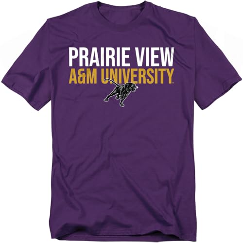Prairie View A&M University Official Stacked Unisex Adult T Shirt Stacked Small
