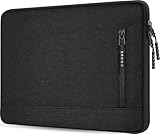 Laptop Case 15.6 inch, Water Resistant Portable Monitor Computer Bag with Pockets Traveling Shockproof Protective Laptop Sleeve Compatible with HP, Dell, Lenovo, Acer, Asus, MacBook Pro, Black