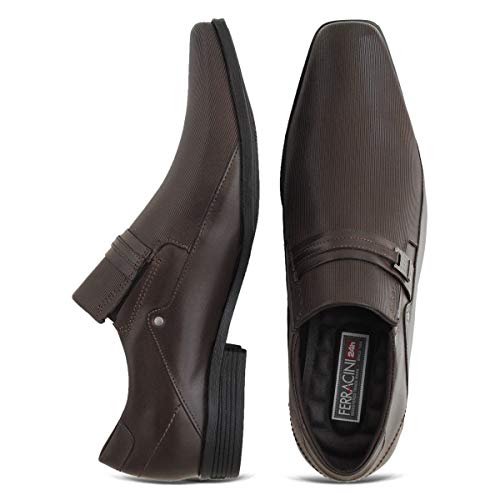 Sapato Social Ferracini Liverpool Natur Cafe Claro 41