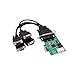 Produktbild StarTech.com 4 Port Native RS232 PCI Express Low Profile Schnittstellenkarte mit 16950 UART - Seriell RS-232 PCIe Karte mit Octopus Kabel