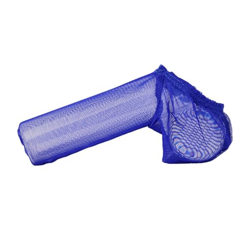 DUHENWU Funda para pene Danny para hombre con malla para pene, funda seductora, tanga sexy con vetas, escroto y glande pronunciado, ropa interior abierta, mini bragas, O azul., Talla única