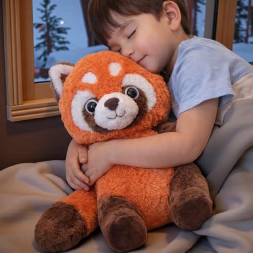 Image of Orange Furry Fox Soft Toy - 40 cm Premium Plush Stuffed Animal | Cute Cuddly Teddy for Kids & Gifting (Orange Furry Fox)