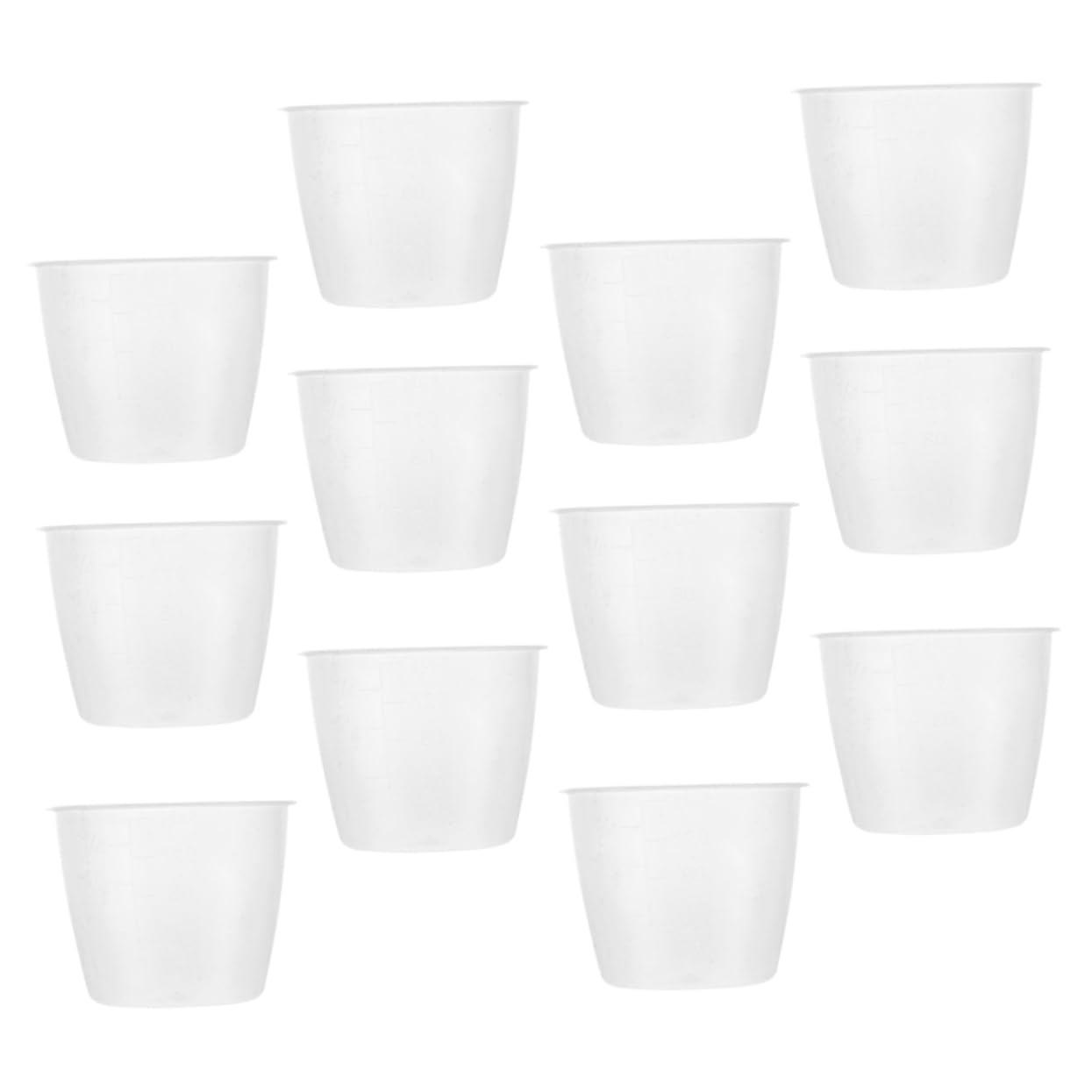 TOPBATHY 48 Piezas Taza Medidora para Olla Arrocera Taza para Hornear Taza De Control De Porciones Vaso Medidor De Escala Cuchara Medidora De Arroz Vaso Medidor Graduado Páginas