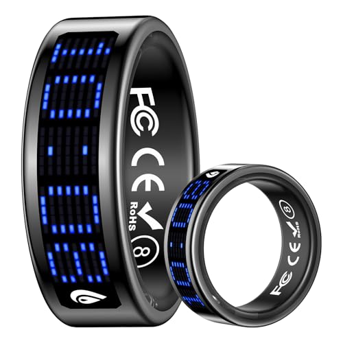 Image of Smart Ring for Women Men Health Ring Fitness Tracker with Sleep Monitor Heart Rate Monitor Distance Screen Display for Android iOS