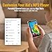 MP3 Player with Spotify for Kids, Android 14 Based MP4 Player with App Store, Parental Controls, Amazon Music, Libby, Audible, 4.0