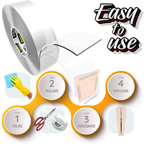InTAPE Nano Tape, Nastro Biadesivo Extra Forte in