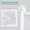 Flowild 4 Pcs 9x9 Bathroom Exhaust Fan Cover with Springs - Replacement ...