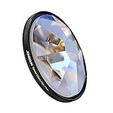 JONGSUN 8-Sided Kaleidoscope Prism Special Effects Filter 77mm FX Glass Glare Widescreen Film Anamorphic DSLR Film Video Photography Camera Filter Accessories (8-Sided Kaleidoscope)