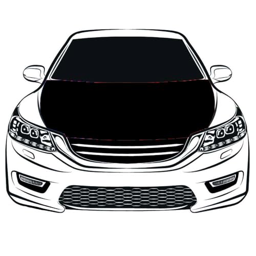 Black Car Cover 3.3X5FT/6X7FT 100 Percent Polyester,Engine Flag, Elastic Fabrics Can be Washed,Car Bonnet Banner (3.3X5FT) by sumayin - Used condition - US$12.82