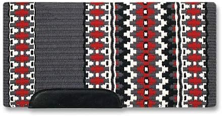 HUMAYL Saddlery Saddle Pad/Blanket for Horses Western Show Horse Saddle Blanket New Zealand Design Handmade Wool Saddle Blanket Top Wool Saddle Pad Regular Size : 34" L x 36" W x 1" inches PAD065