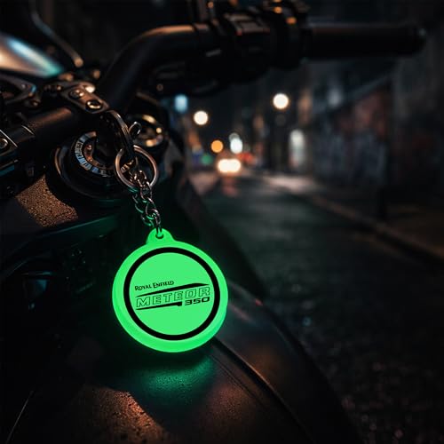 Image of Mi Glow Store Glow in Dark Keychain for Bike Men | Gift for Man | Bike Accessories | Charges in Light Glows in Dark | Key chain for Bike