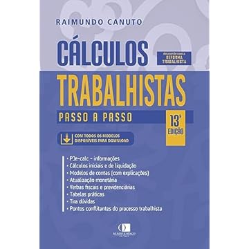 Capa do livro Cálculos trabalhistas passo a passo 13Ed.2023