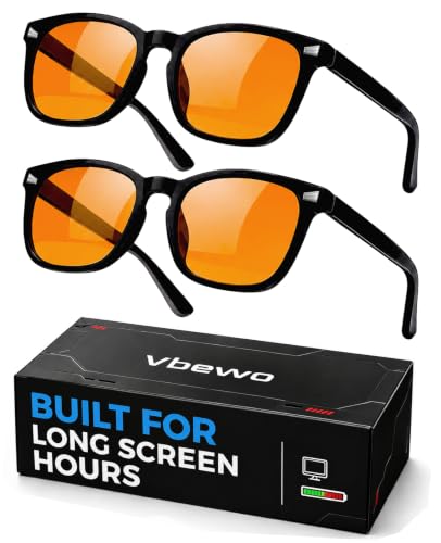 Image of 2 Packs Professional Sleep Glasses with 98.7% Blue Light Blocking