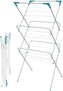 Concertina 3 Tier Foldable Clothes Airer Laundry Towel Dryer Baby Kids Indoor Outdoor Patio