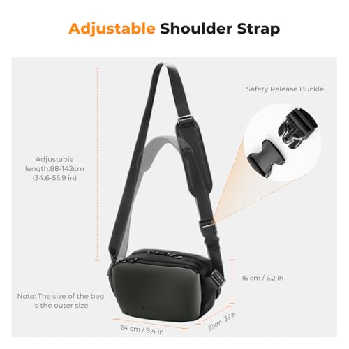 Image of K&F CONCEPT Camera Sling Bag Crossbody Bag Waterproof Camera Shoulder Backpack DSLR /SLR /Mirrorless Camera Case