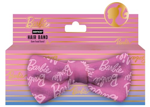 Barbie   Diadema de colores para niñas y mujeres, accesorio para el pelo en color rosa, con lazo en una bonita caja, regalos para mujeres y niñas de Sence (1 unidad)