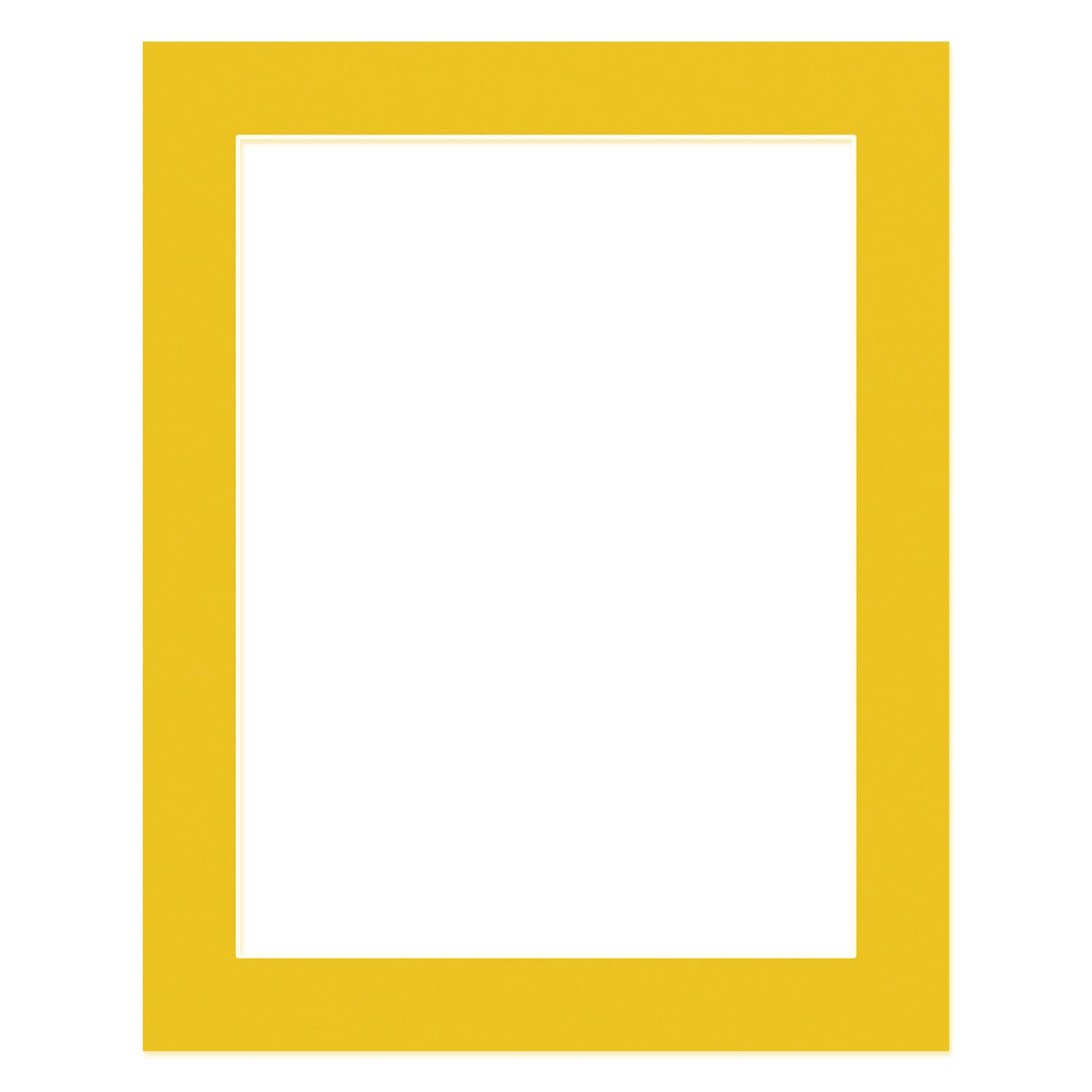 Alison Kingsgate 20x16" Bright Yellow Picture Mount for 16x12" Aperture โ image 1