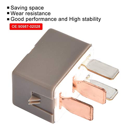 Qii Lu A/C Compressor Cooling Fan Relay, 90987-02028 Ac Relay, 4 Pin Car Air Conditioning Clutch A/C Relay For //Scion #TOP1